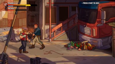 A screenshot from Mayhem Brawler demo version